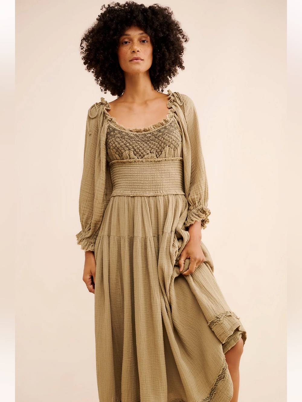 FP TOLEDO Embroidered midi dress - Picture 3 of 10